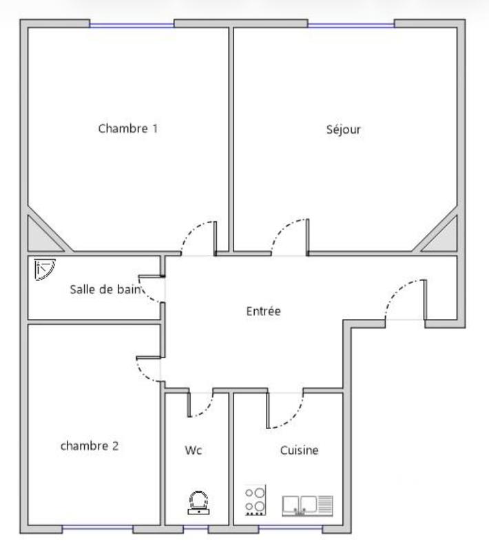 Appartement - 52 m² - 3 pièces