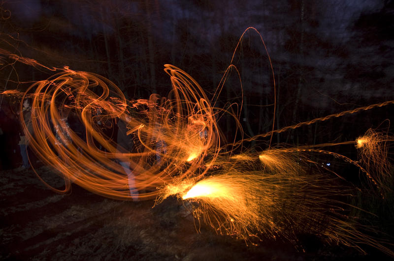 Schieweschlawe : Lancer de disques enflammés