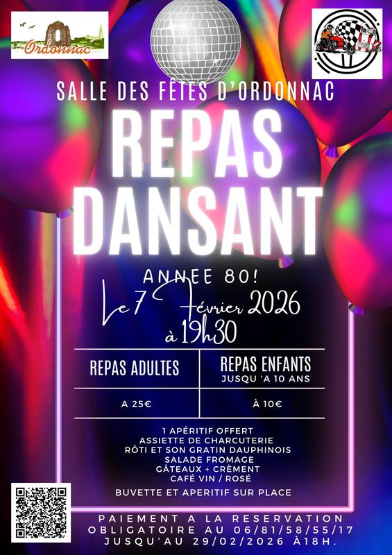 Repas dansant à Ordonnac
