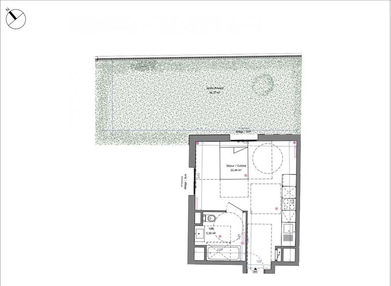 Appartement - 29 m² - 1 pièce