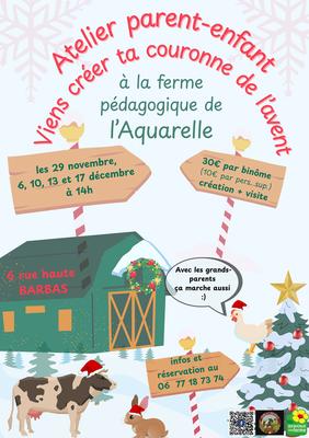 Atelier parent-enfant - Viens créer ta couronne de l'Avent