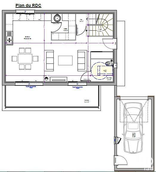Appartement - 92 m² - 4 pièces