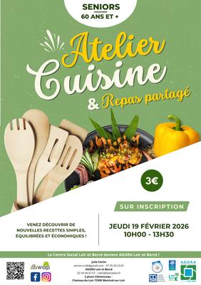 Atelier cuisine &amp; repas partagé