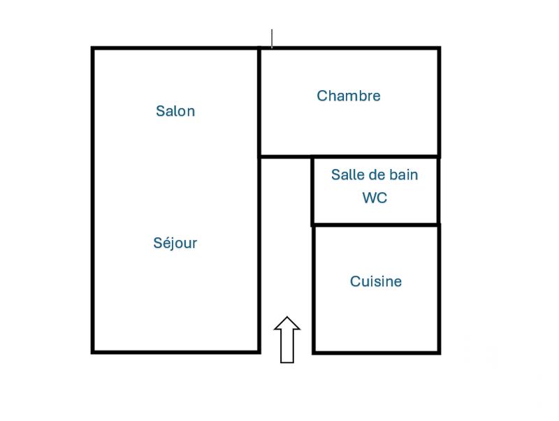 Appartement - 55 m² - 2 pièces