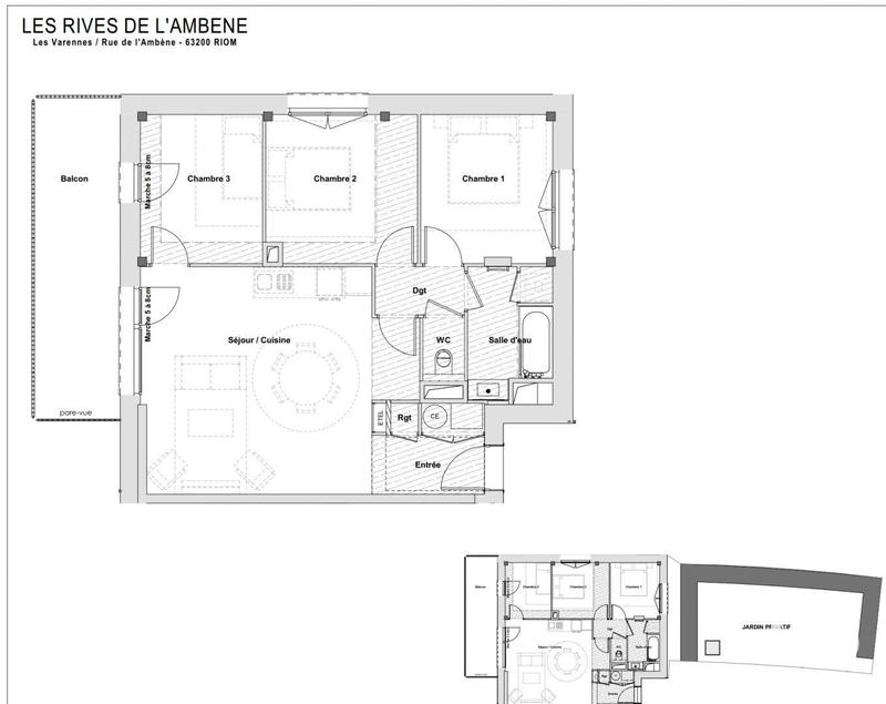 Appartement - 71 m² - 4 pièces