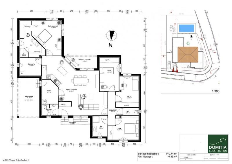 Maison - 65 m² - 3 pièces