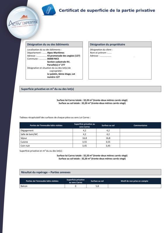 Studio - 32 m² - 1 pièce