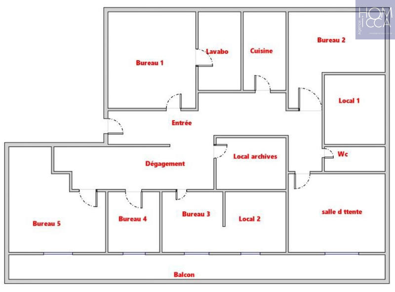 Local commercial - 120 m² - 6 pièces