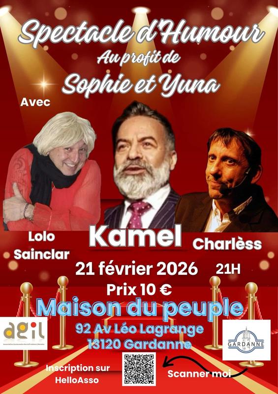 Spectacle d'humour : au profit de Sophie et Yuna