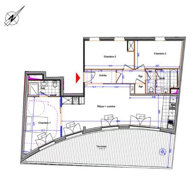 Appartement - 84 m² - 4 pièces