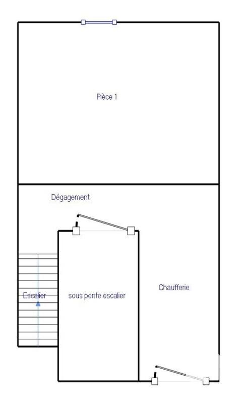Maison de ville - 62 m² - 3 pièces