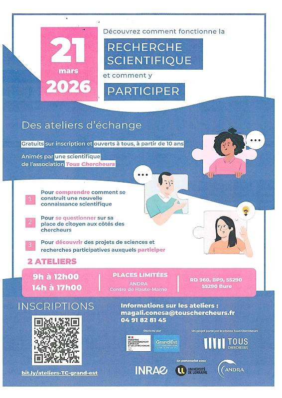 Ateliers autour de la recherche scientifique