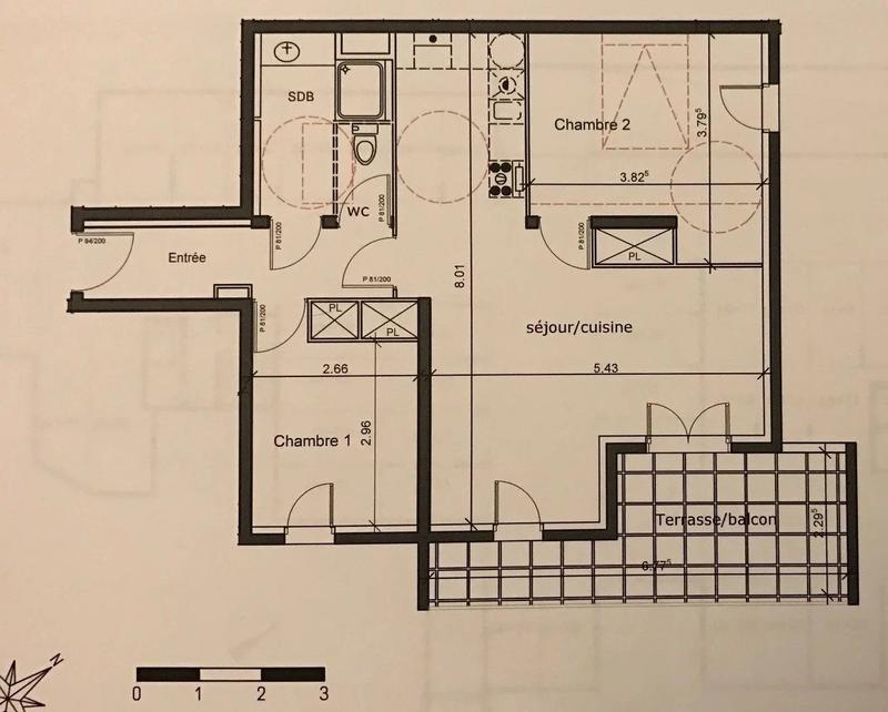Appartement - 3 pièces