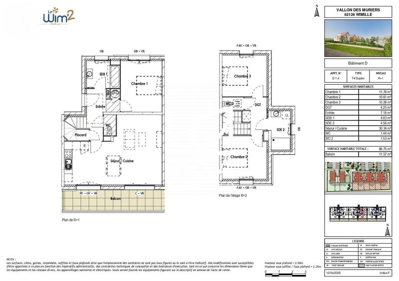 Appartement - 87 m² - 4 pièces