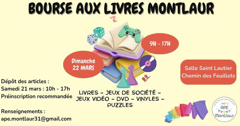 Bourse aux livres, Cd, Dvd, jeux