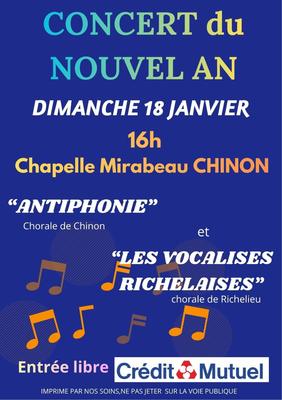 Concert d'hiver des chorales "Antiphonie" et "Les Vocalises Richelaises"