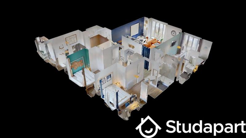 Chambre - 12 m² - 1 pièce