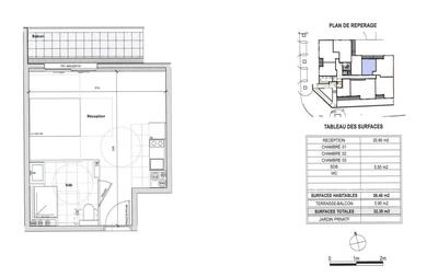 Appartement - 26 m² - 1 pièce