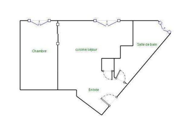 Appartement - 33 m² - 1 pièce