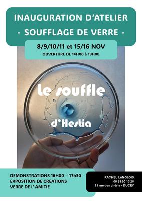 Inauguration atelier de soufflage de verre