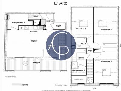 Appartement - 88 m² - 4 pièces
