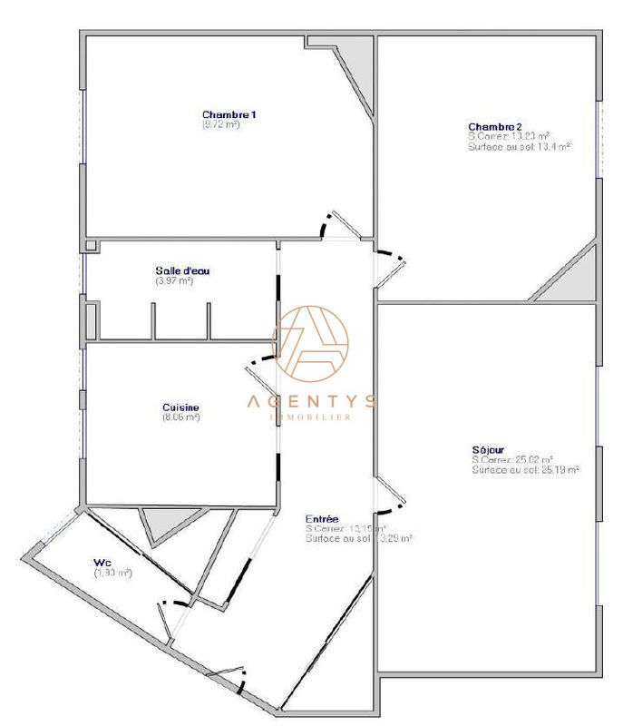 Appartement - 75 m² - 4 pièces