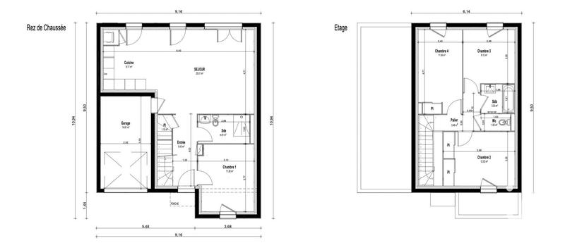 Maison - 98 m² - 5 pièces