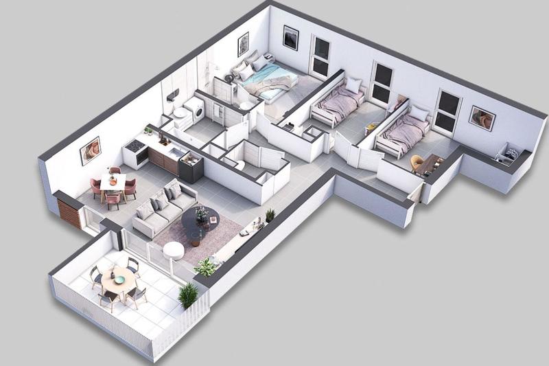 Appartement - 87 m² - 4 pièces