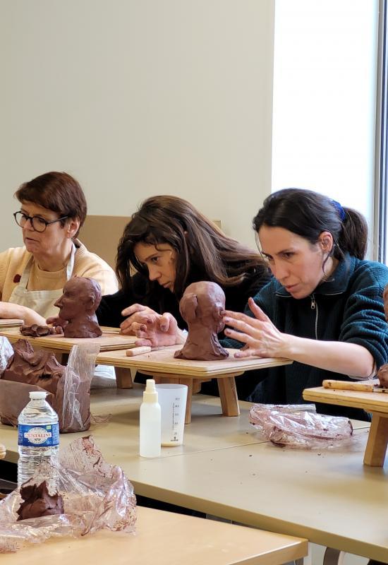 Atelier d'après modèle vivant au Musée Camille Claudel de Nogent-sur-Seine