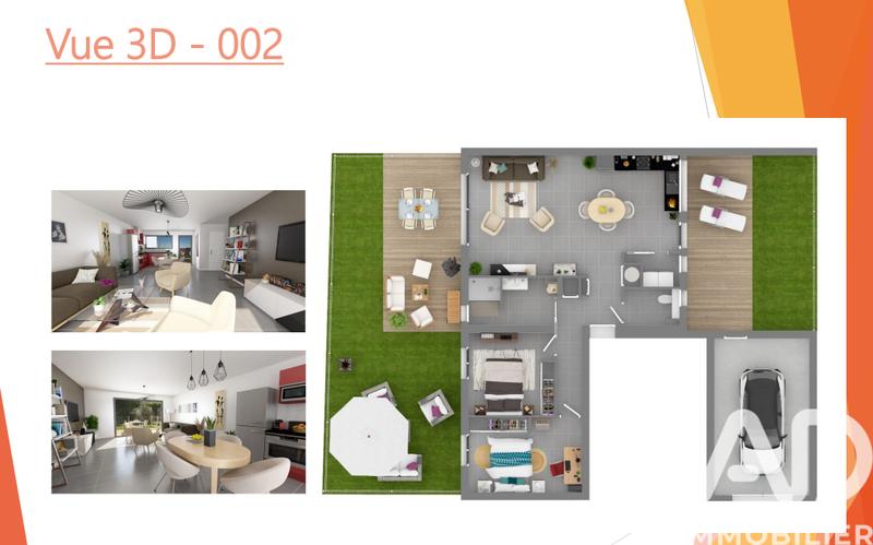 Appartement - 76 m² - 3 pièces