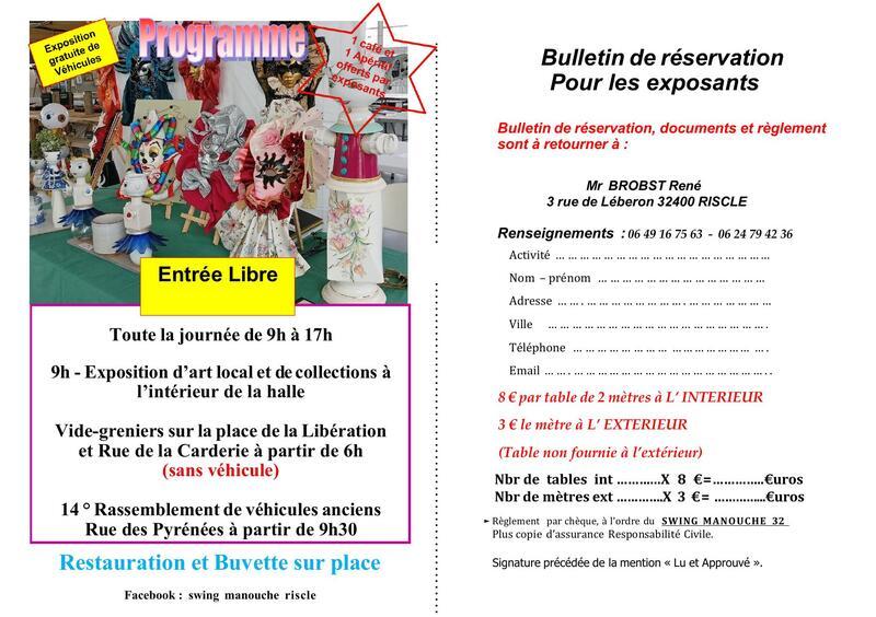 Vide grenier - bourse collections - salon art local - rassemblement