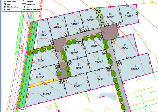 Terrain constructible - 368 m²