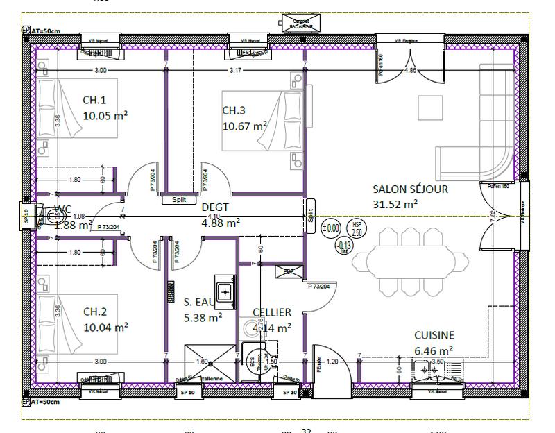 Maison - 85 m² - 4 pièces