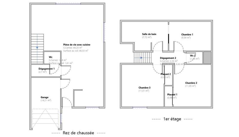 Maison - 94 m² - 4 pièces