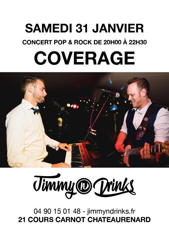 Concert "Coverage" chez Jimmy n Drinks