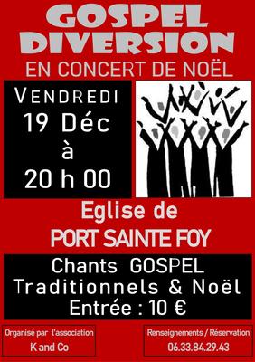 Concert chants gospel et chants de Noël
