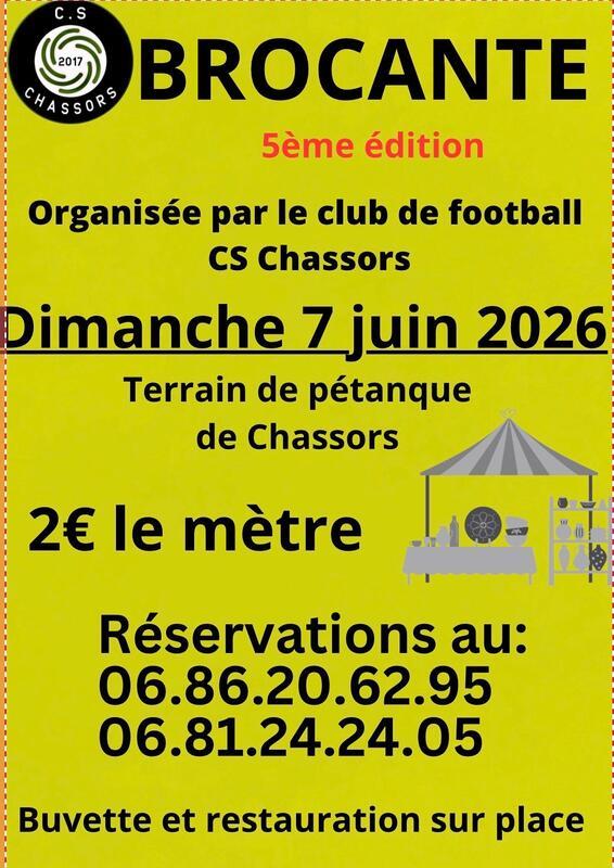 5ème brocante du cs chassors