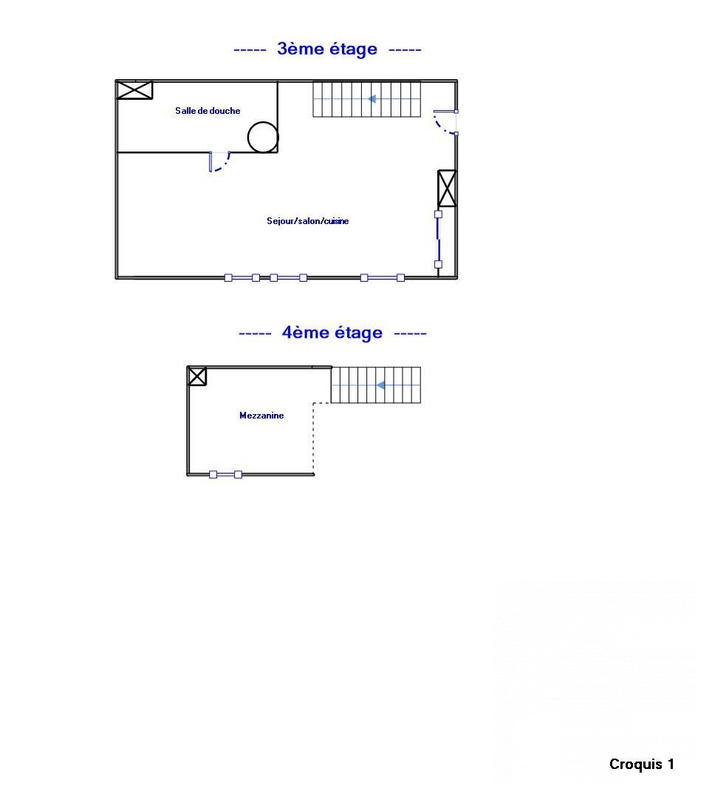 Duplex - 36 m² - 2 pièces