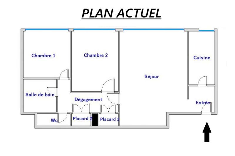 Appartement - 70 m² - 3 pièces
