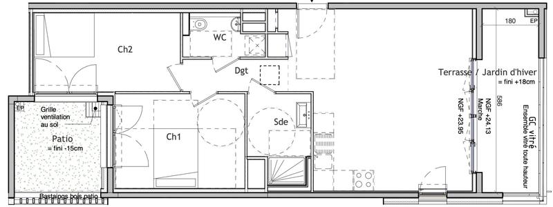 Appartement - 67 m² - 3 pièces