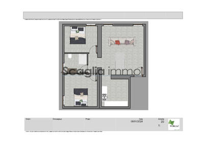 Appartement - 65 m² - 3 pièces