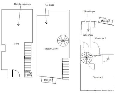 Maison de village - 86 m² - 4 pièces