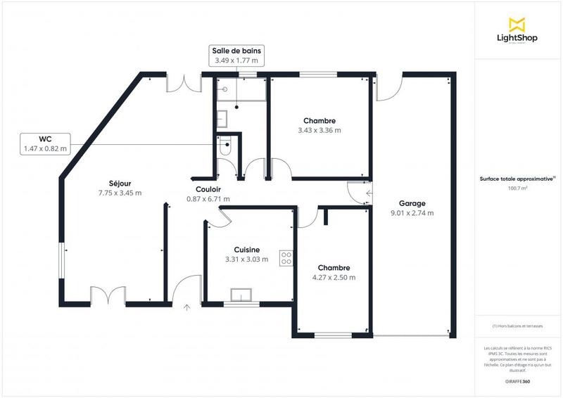 Maison - 89 m² - 3 pièces