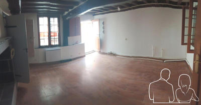 Maison ancienne - 57 m² - 3 pièces