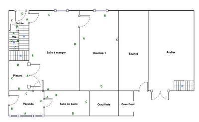 Maison ancienne - 118 m² - 7 pièces