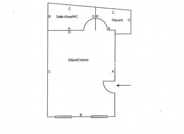 Appartement - 25 m² - 1 pièce