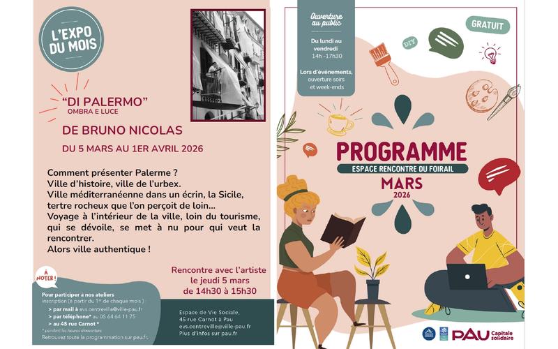 Programme de l'Espace de rencontre du Foirail - Mars 2026