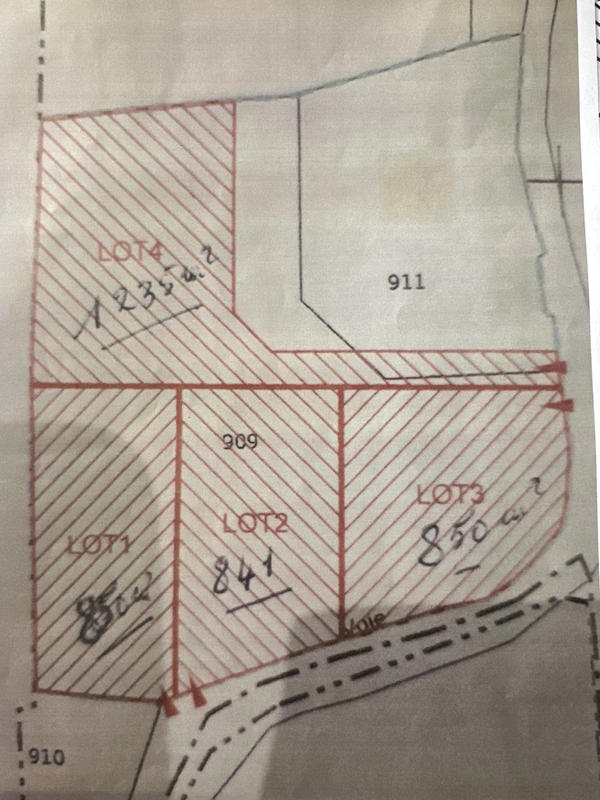 Terrain agricole - 1 235 m²