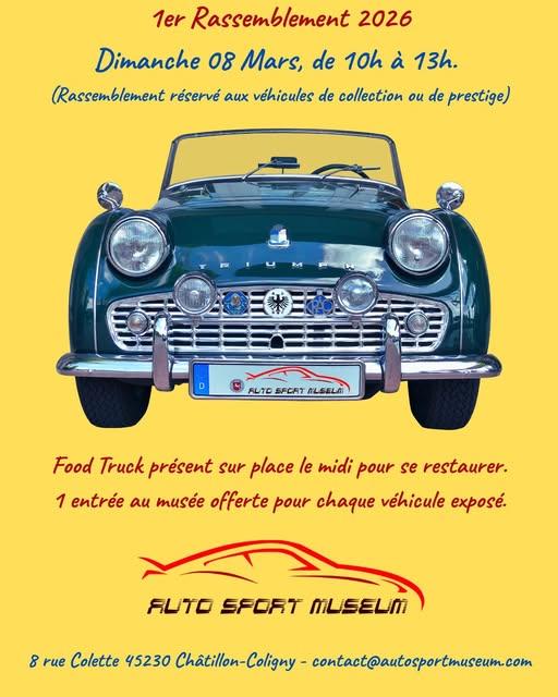Rassemblement de voiture de collection et de prestige