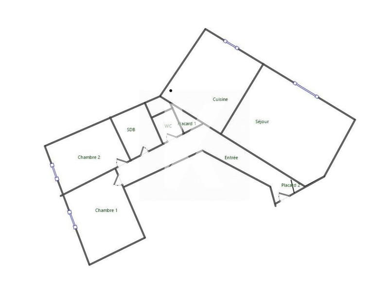 Appartement - 57 m² - 3 pièces